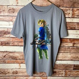 Zelda Men’s Large Graphic Gaming Retro T-Shirt